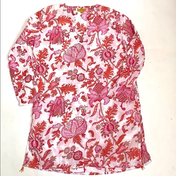 Roberta Roller Rabbit Kurta Amanda Floral Tunic - Picture 3 of 8